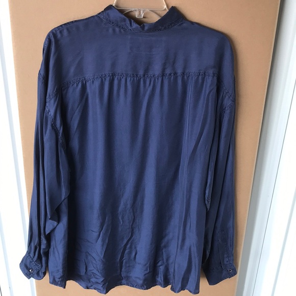 Vtg 80-s 100% silk American Crusader shirt Sz XL - Picture 7 of 8